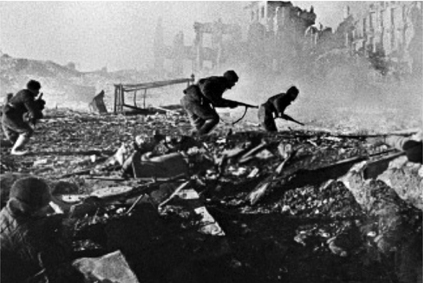 Soldiers fighting